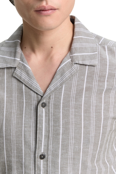 Tom Tailor striped cotton linen shirt